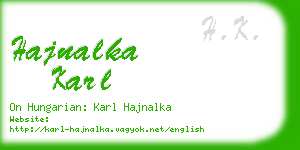 hajnalka karl business card